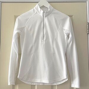 Pebble Beach Women's UPF 50 White 1/4 Zip Pullover - Size XS